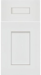 White Shaker cabinet door