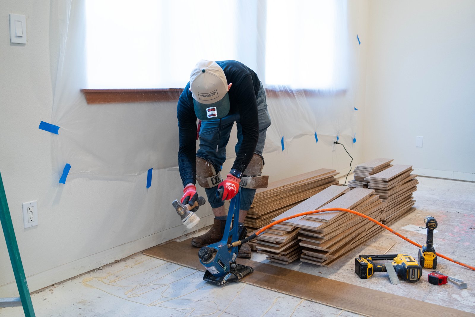 Nailing premium hardwood